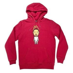 Mister Tee x Kendrick Lamar Sweatshirt Hoodie Mens Sz L Red Retro Y2K Streetwear